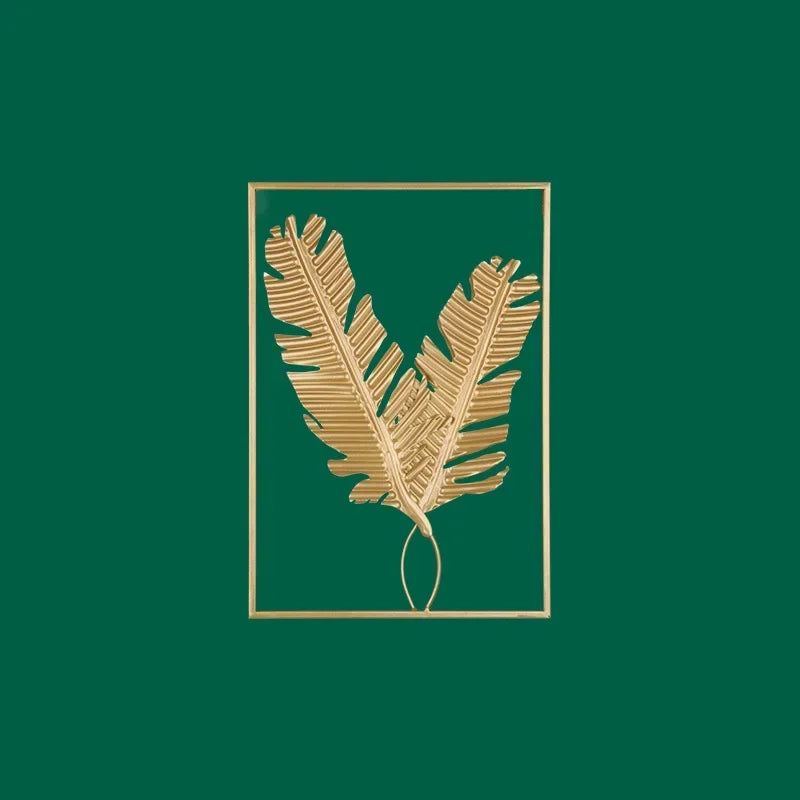 Nordic Metal Leaf Plant Wall Decor